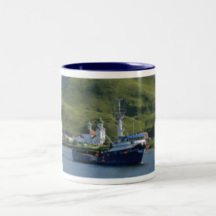 Nordic Mariner, Crab Boat in Dutch Harbour, AK Two-Tone Coffee Mug