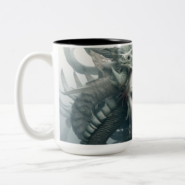 Nordic Medusa Two-Tone Coffee Mug (Left)