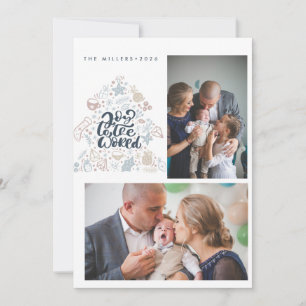 Nordic Merry Christmas Family Photo Christmas Holiday Card