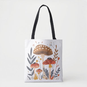 Nordic Mushrooms Tote Bag