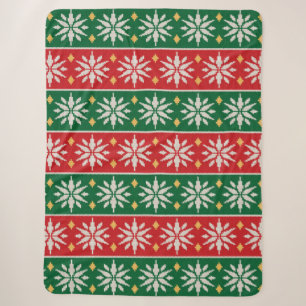 Nordic Noel Knit Sherpa Blanket