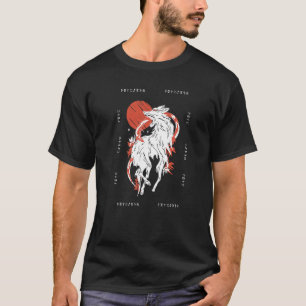 Nordic norse Wolf Pattern Dogs and Wolf Pack Fans T-Shirt