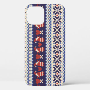 Nordic Pattern: Charming Illustration iPhone 12 Case