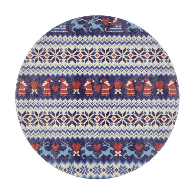 Nordic Pattern: Charming Illustration Cutting Board (Front)