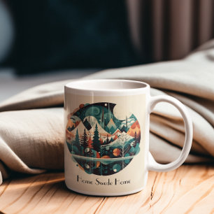 Nordic Pines & Peaks, custom Coffee Mug