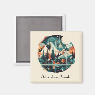 Nordic Pines & Peaks, custom Magnet