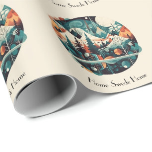 Nordic Pines & Peaks, custom Wrapping Paper