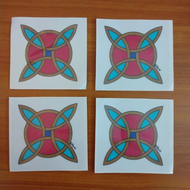 Nordic Protection from Witchcraft or Witch's Knot (Nordic Protection from Witchcraft or Witch's Knot Window Clings 5" x 5")