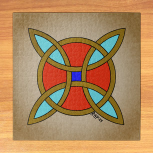 Nordic Protection from Witchcraft or Witch's Knot Jigsaw Puzzle