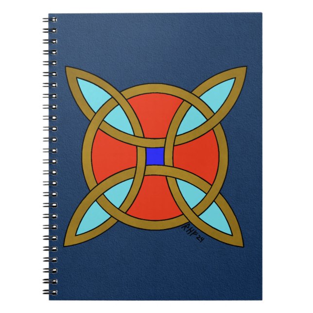 Nordic Protection from Witchcraft or Witch's Knot Notebook (Front)