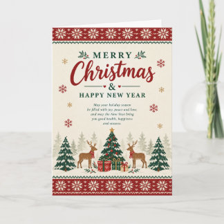Nordic Scandinavian Christmas and New Year Card