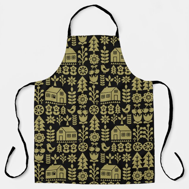 Nordic Scandinavian Christmas  Apron (Front)