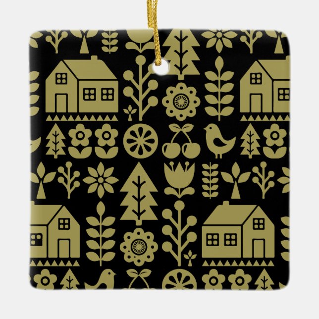 Nordic Scandinavian Christmas Decorations (Front)