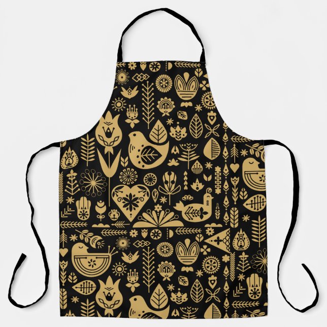 Nordic Scandinavian Christmas Decorations Apron (Front)