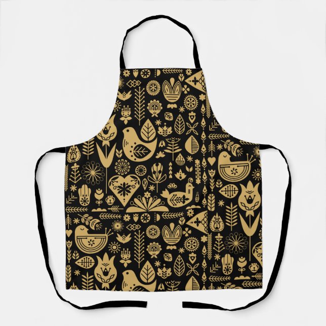 Nordic Scandinavian Christmas Decorations Apron (Front)