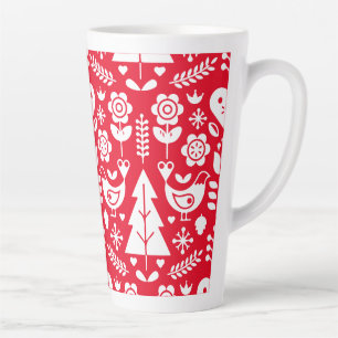 Nordic Scandinavian Christmas Decorations Latte Mug