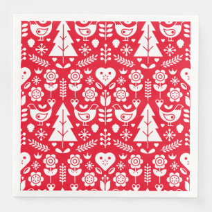 Nordic Scandinavian Christmas Decorations Napkin