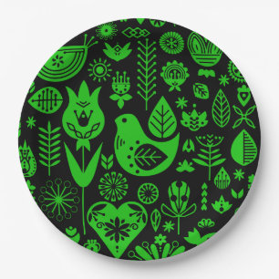 Nordic Scandinavian Christmas Decorations Paper Plate