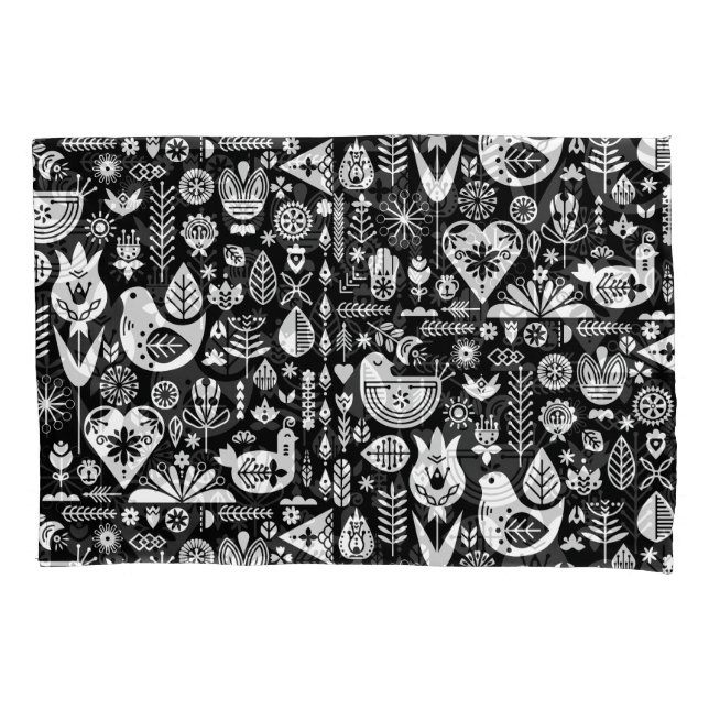 Nordic Scandinavian Christmas Decorations Pillowcase (Front-Left)