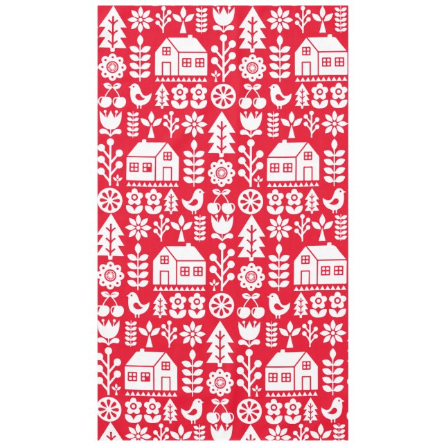 Nordic Scandinavian Christmas Decorations Tablecloth (Front)