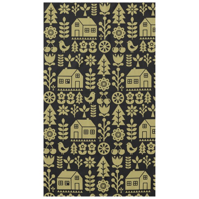 Nordic Scandinavian Christmas Decorations Tablecloth (Front)