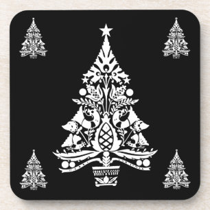 Nordic Scandinavian Christmas Tree Decorations Coaster