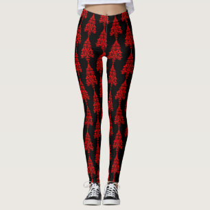 Nordic Scandinavian Christmas Tree Decorations Leggings