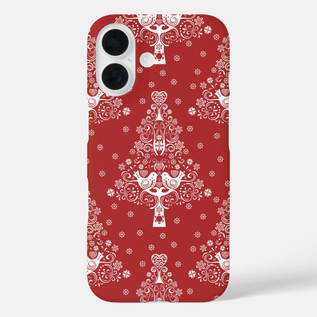 Nordic Scandinavian Christmas Tree Magic Case-Mate iPhone Case (Back)