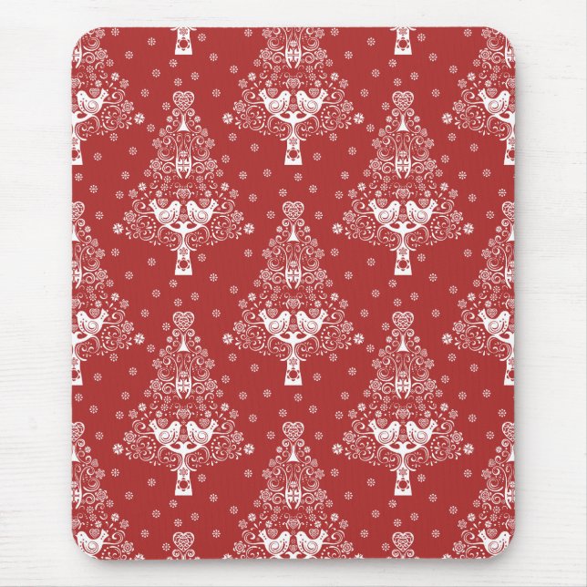 Nordic Scandinavian Christmas Tree Magic Mouse Pad (Front)