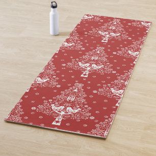 Nordic Scandinavian Christmas Tree Magic Yoga Mat