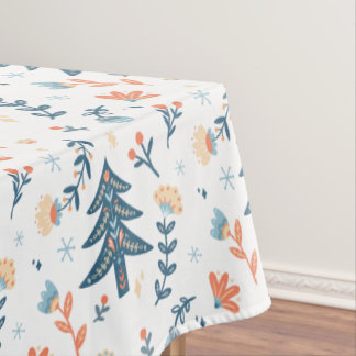 Nordic Scandinavian Christmas Tree Pattern Tablecloth