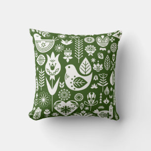 Nordic Scandinavian Folk Pattern Art   Cushion