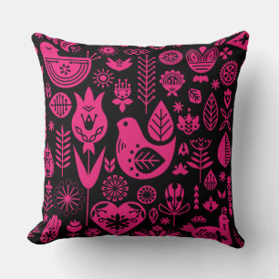 Nordic Scandinavian Folk Pattern Art Cushion