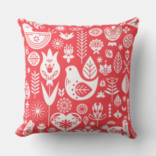Nordic Scandinavian Folk Pattern Art Cushion