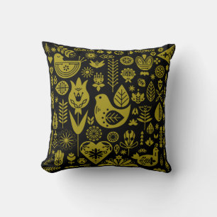 Nordic Scandinavian Folk Pattern Art Cushion