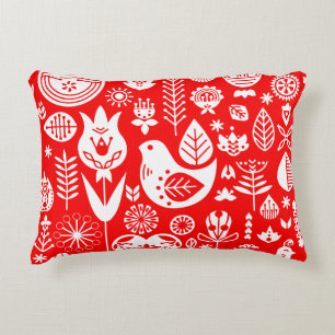 Nordic Scandinavian Folk Pattern Art Decorative Cushion