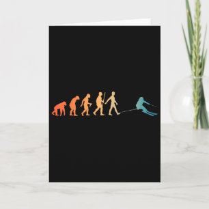 Nordic Ski Art Men Women Snowboard Skier Skiing Lo Card