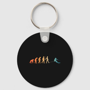 Nordic Ski Art Men Women Snowboard Skier Skiing Lo Key Ring