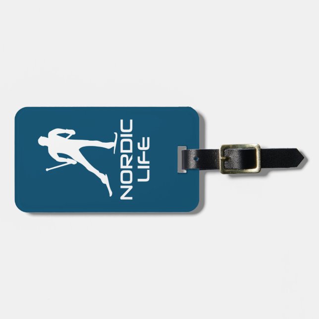 Nordic Skiing Life Luggage Tag (Front Horizontal)