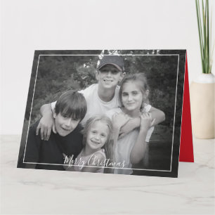 Nordic Snowflake Christmas Photo Card 1 Photo