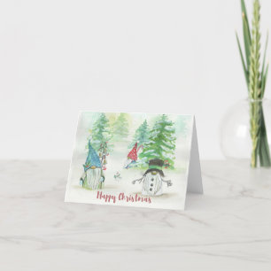 Nordic Snowman Thank You Card