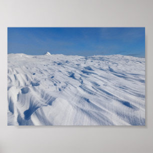 Nordic Solitude Winter Snow Dunes Poster