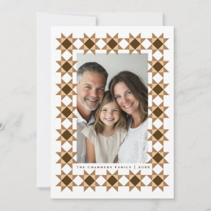 Nordic Star Frame Cream Holiday Card
