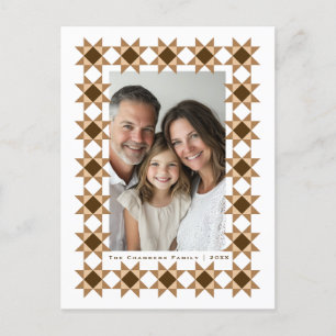 Nordic Star Frame Cream Holiday Postcard