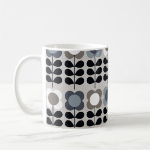 Nordic style, abstract floral pattern. coffee mug