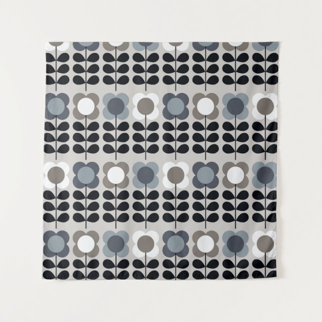 Nordic style, abstract floral pattern. tapestry (Front)