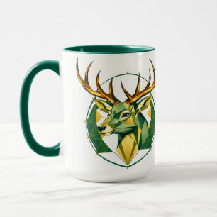 Nordic Style Geometric Deer Personalized Mug