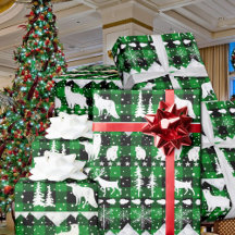 Nordic Sweater Green Buffalo Plaid Winter Animals