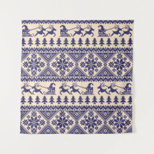 Nordic Tradition: Seamless Pattern Design Tapestry