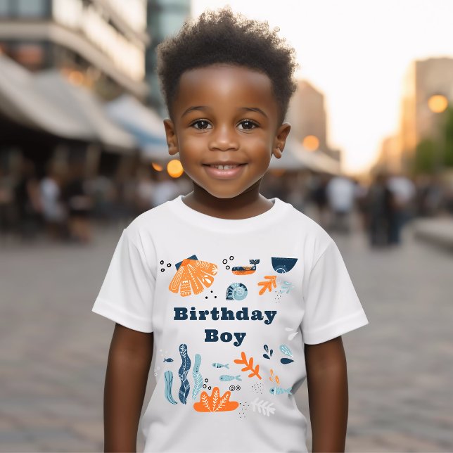 Nordic Under the Sea kids birthday T-Shirt (Creator Uploaded)